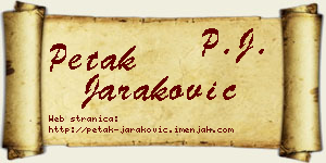 Petak Jaraković vizit kartica